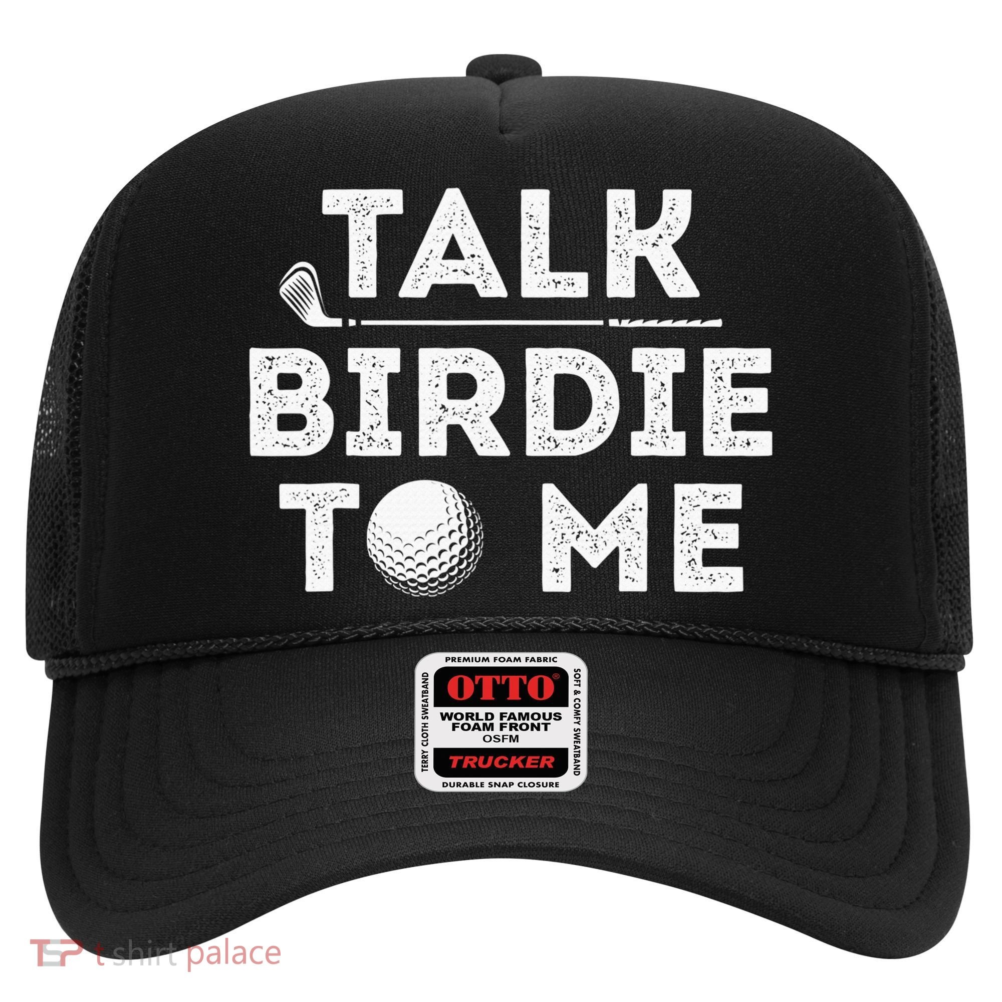 Retro Talk Birdie To Me Funny Golf Player Pun Golfer Hat