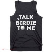 Retro Talk Birdie To Me Funny Golf Player Pun Golfer Tank Top thumb 0