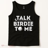 Retro Talk Birdie To Me Funny Golf Player Pun Golfer Tank Top thumb 2