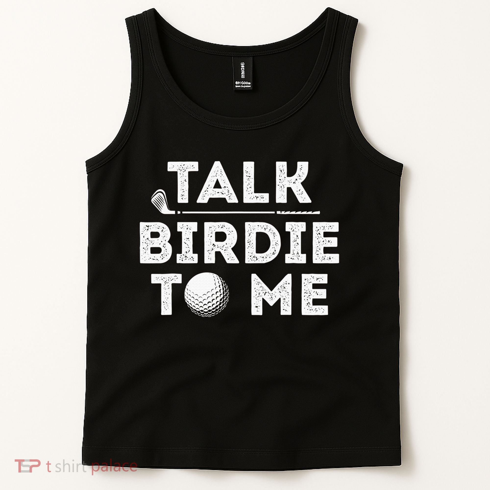 Retro Talk Birdie To Me Funny Golf Player Pun Golfer Tank Top