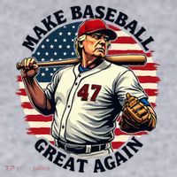Retro Trump Baseball Jersey Make Baseball Great Again Women's Sweatshirt thumb 2