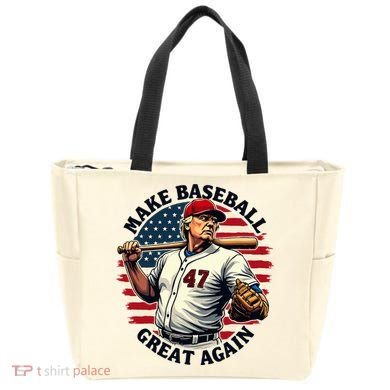 Retro Trump Baseball Jersey Make Baseball Great Again Tote Bag