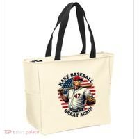 Retro Trump Baseball Jersey Make Baseball Great Again Tote Bag thumb 2