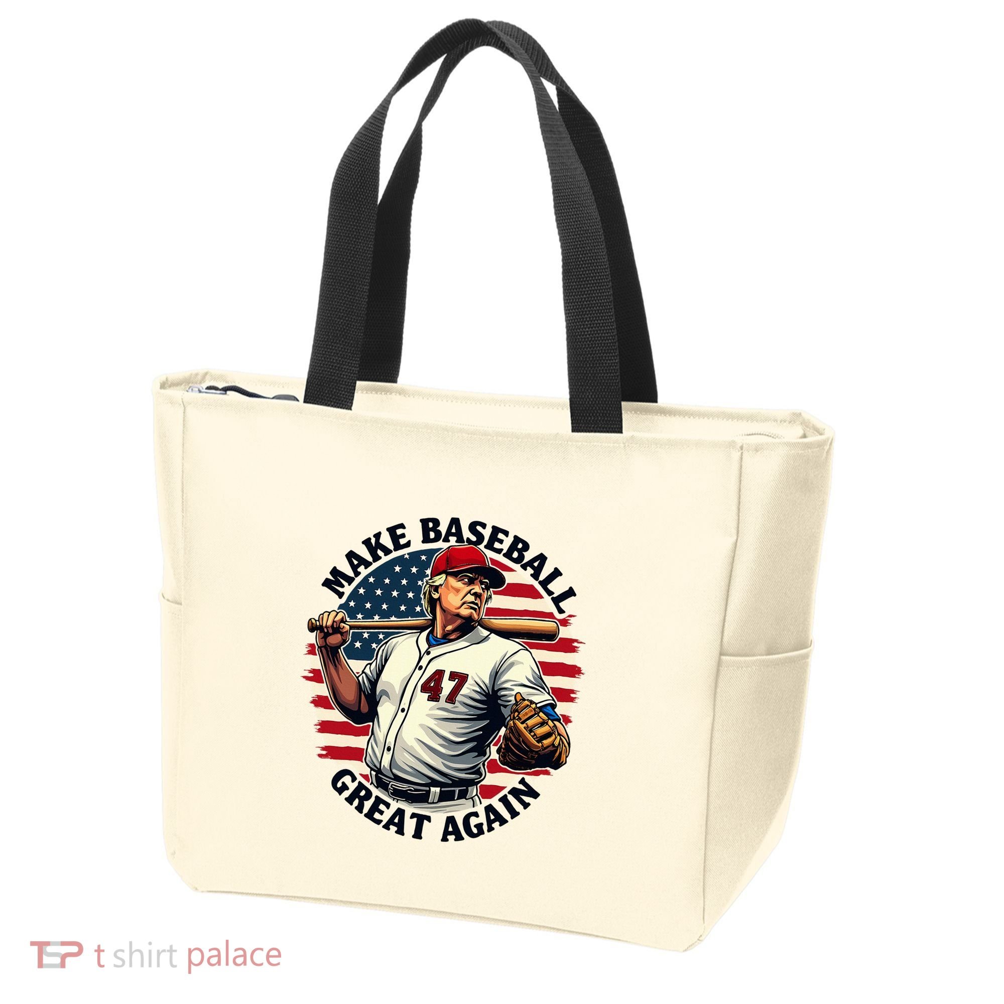 Retro Trump Baseball Jersey Make Baseball Great Again Tote Bag