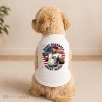 Retro Trump Baseball Jersey Make Baseball Great Again Doggie Tank thumb 2
