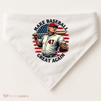 Retro Trump Baseball Jersey Make Baseball Great Again USA-Made Doggie Bandana
