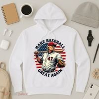 Retro Trump Baseball Jersey Make Baseball Great Again Hoodie thumb 3