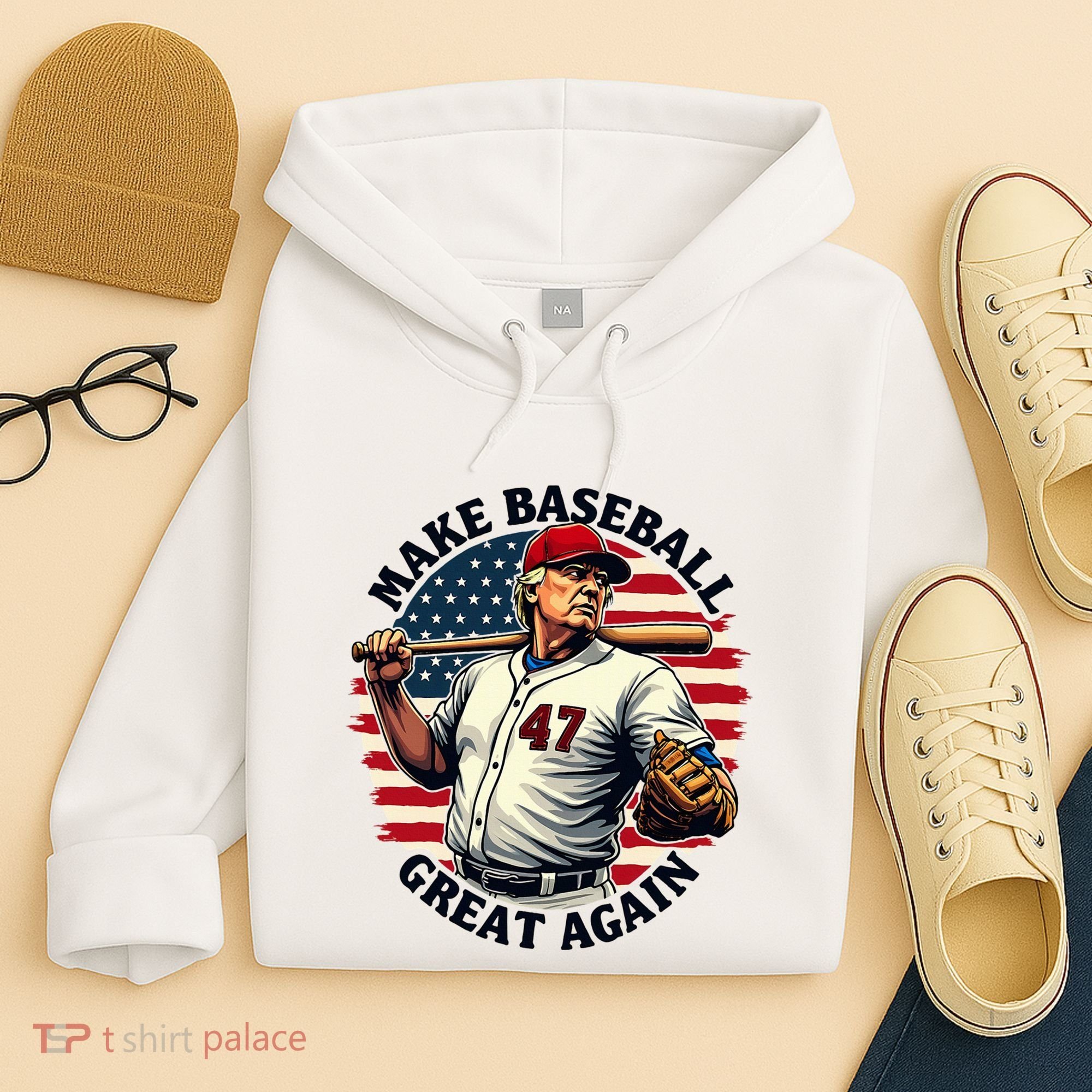 Retro Trump Baseball Jersey Make Baseball Great Again Hoodie