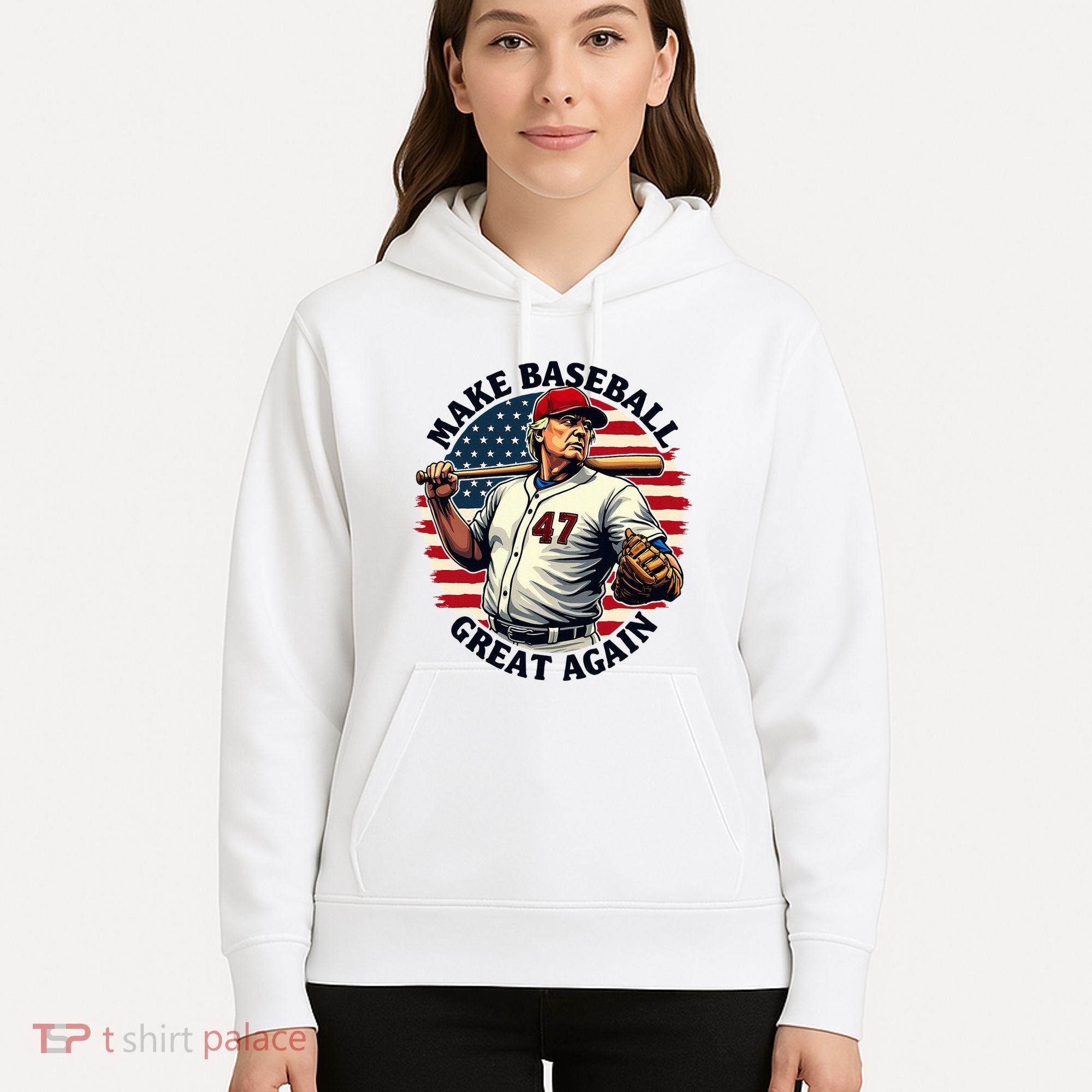 Retro Trump Baseball Jersey Make Baseball Great Again Hoodie