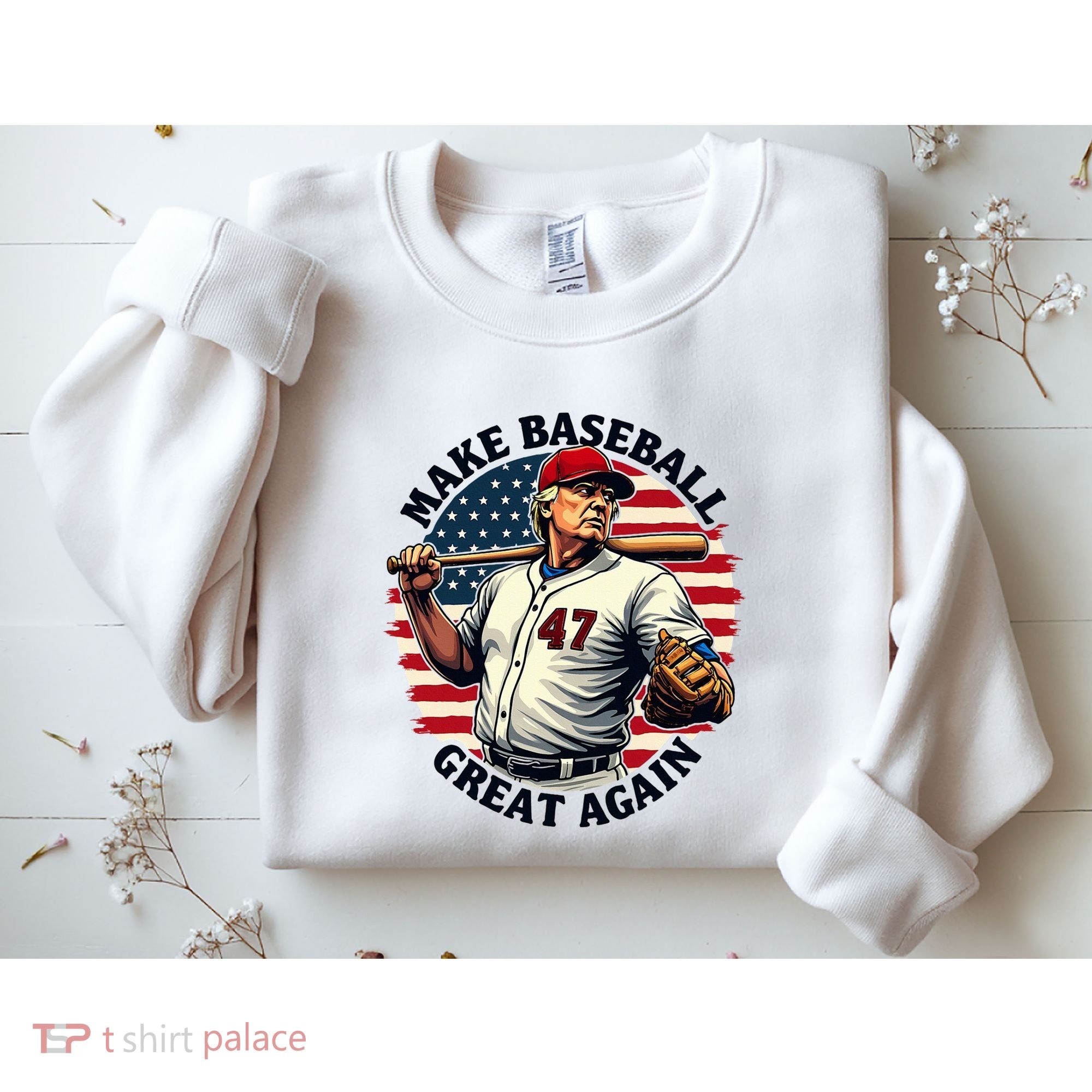 Retro Trump Baseball Jersey Make Baseball Great Again Sweatshirt