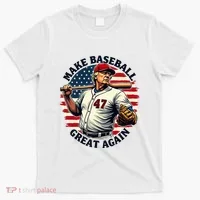 Retro Trump Baseball Jersey Make Baseball Great Again T-Shirt thumb 0