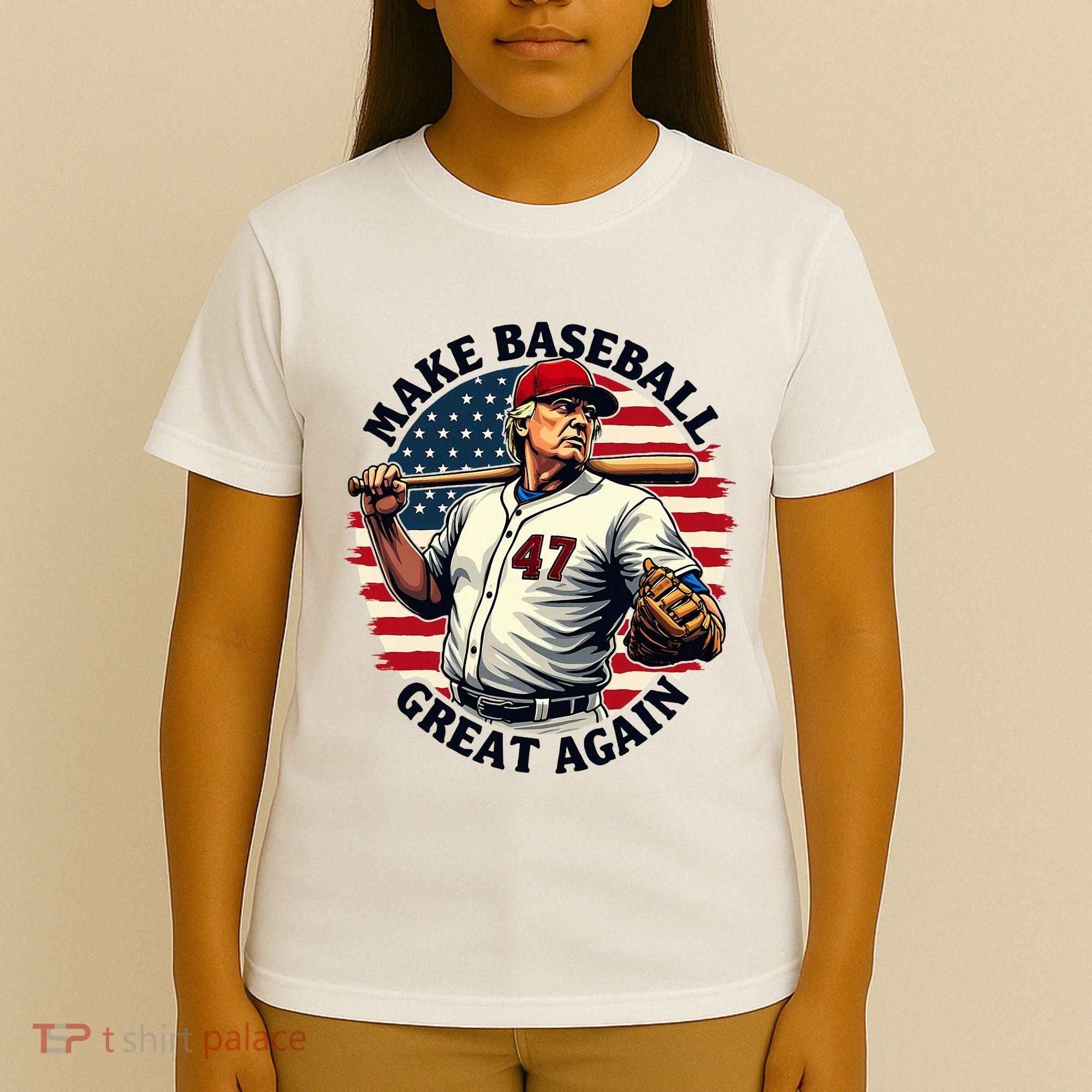 Retro Trump Baseball Jersey Make Baseball Great Again T-Shirt