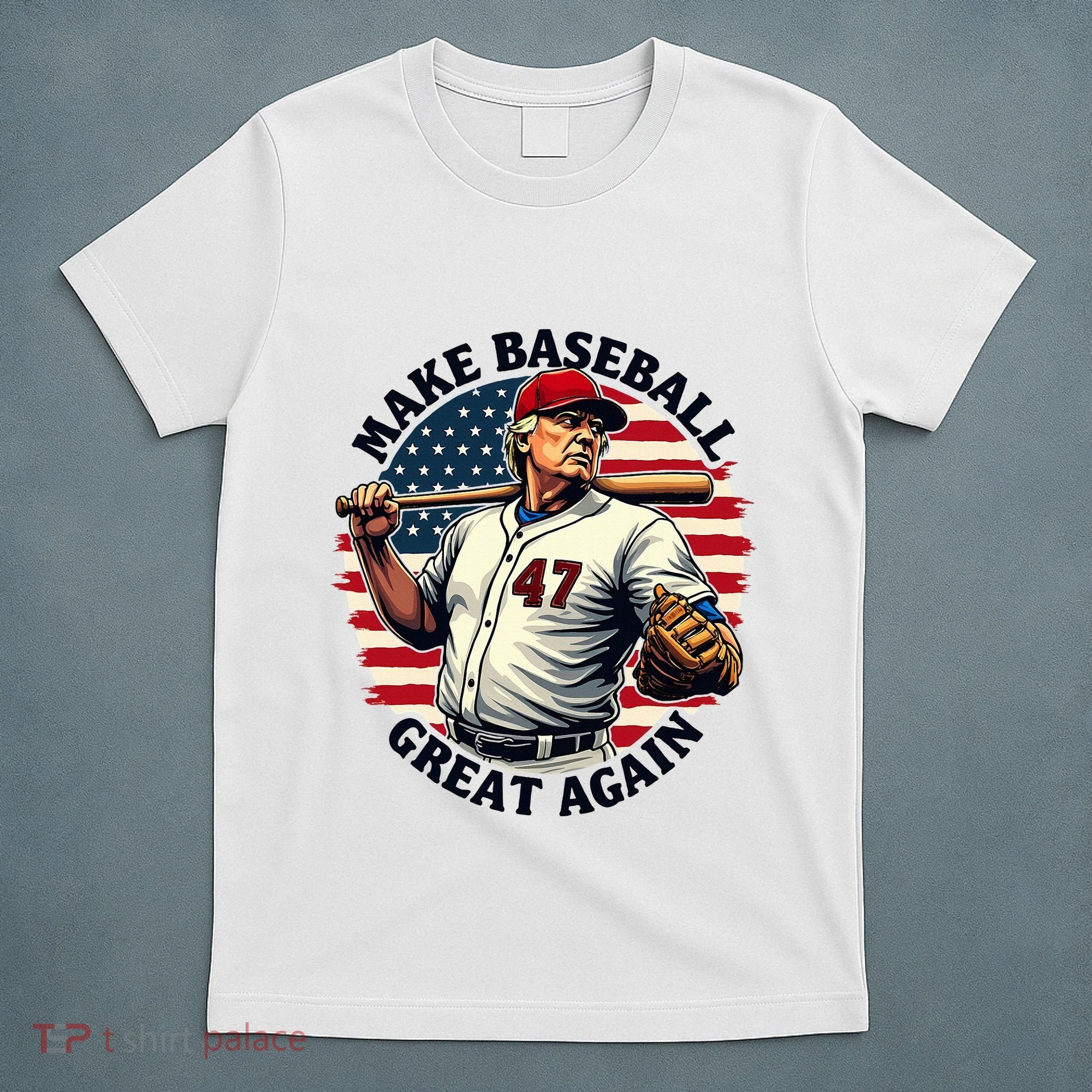 Retro Trump Baseball Jersey Make Baseball Great Again T-Shirt