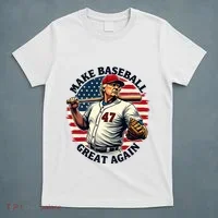 Retro Trump Baseball Jersey Make Baseball Great Again T-Shirt thumb 5