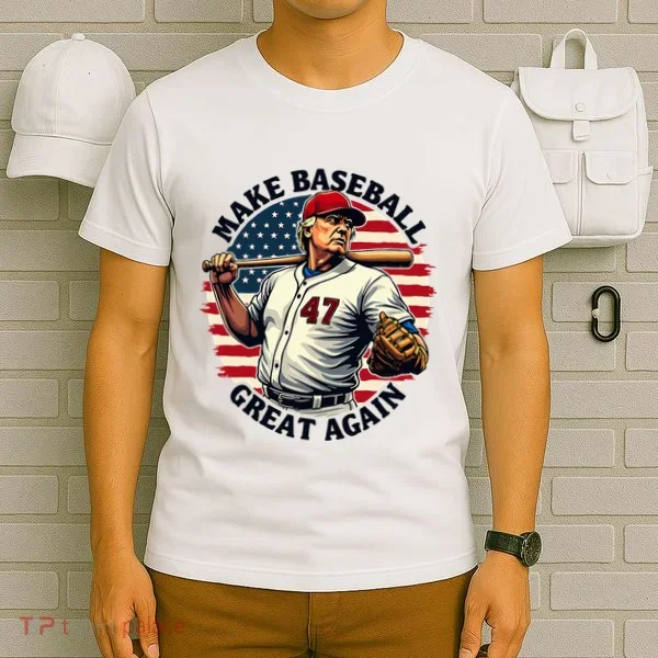 Retro Trump Baseball Jersey Make Baseball Great Again T-Shirt