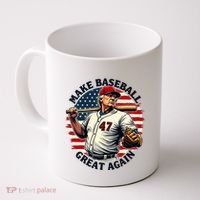 Retro Trump Baseball Jersey Make Baseball Great Again Coffee Mug thumb 0