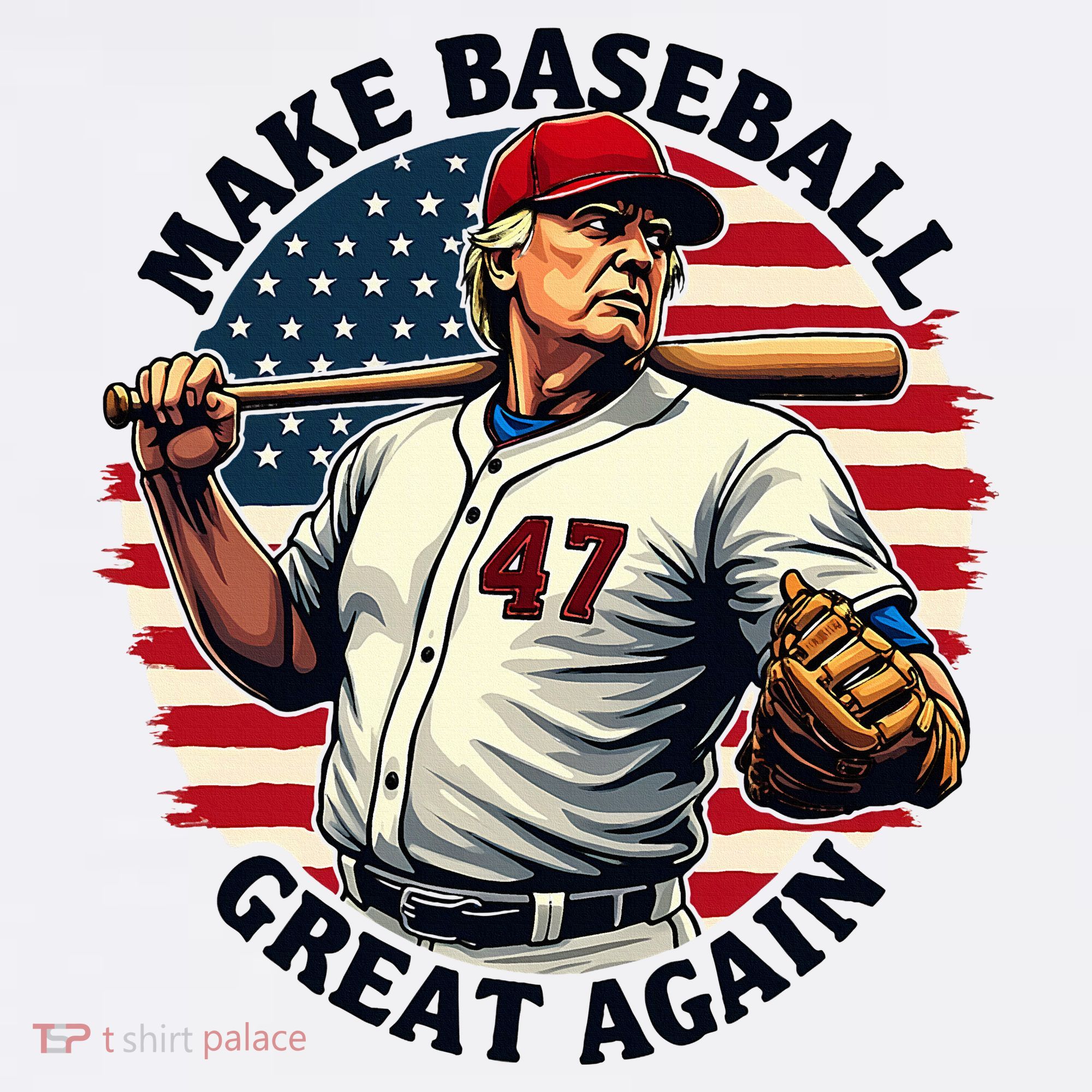 Retro Trump Baseball Jersey Make Baseball Great Again Pajama Set