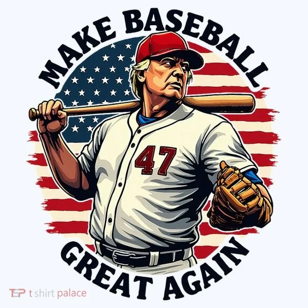 Retro Trump Baseball Jersey Make Baseball Great Again Women's Hoodie