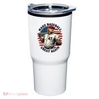 Retro Trump Baseball Jersey Make Baseball Great Again Tumbler thumb 0