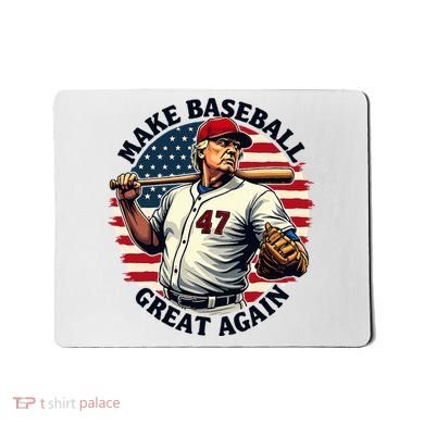 Retro Trump Baseball Jersey Make Baseball Great Again Mousepad