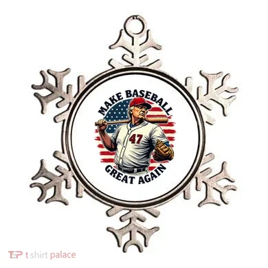 Retro Trump Baseball Jersey Make Baseball Great Again Ornament