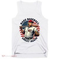 Retro Trump Baseball Jersey Make Baseball Great Again Tank Top thumb 0