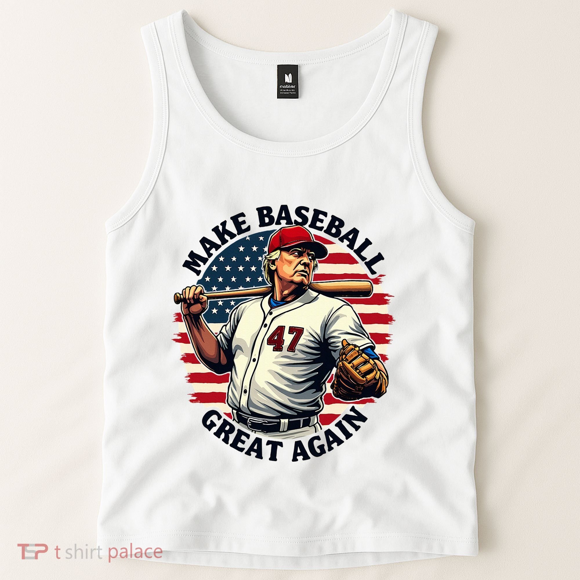 Retro Trump Baseball Jersey Make Baseball Great Again Tank Top