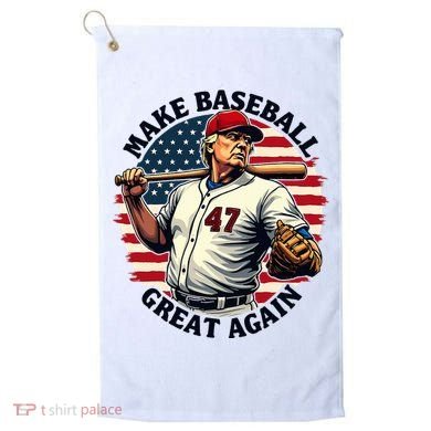 Retro Trump Baseball Jersey Make Baseball Great Again Golf Towel