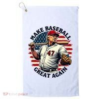 Retro Trump Baseball Jersey Make Baseball Great Again Golf Towel thumb 0