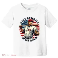 Retro Trump Baseball Jersey Make Baseball Great Again Toddler T-Shirt thumb 0