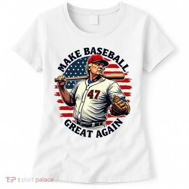 Retro Trump Baseball Jersey Make Baseball Great Again Women's T-Shirt