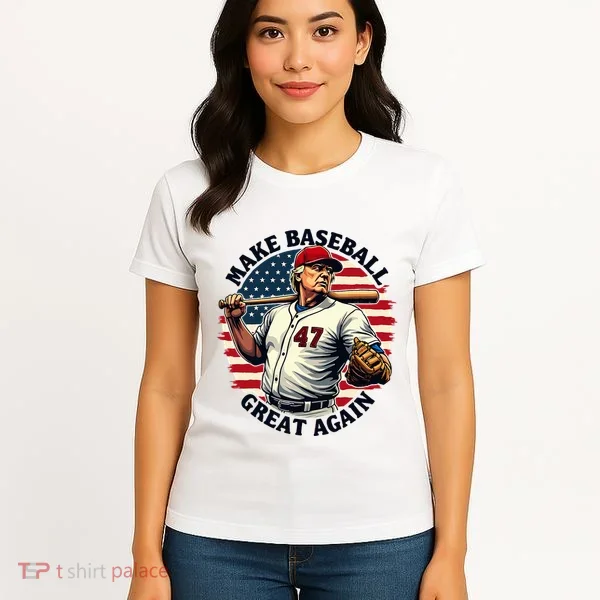 Retro Trump Baseball Jersey Make Baseball Great Again Women's T-Shirt