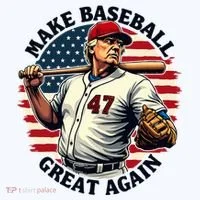 Retro Trump Baseball Jersey Make Baseball Great Again Women's T-Shirt thumb 6
