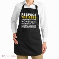 Respect The Bees Bee Lover Beekeeping & Beekeeper Apron thumb 2