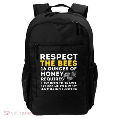 Respect The Bees Bee Lover Beekeeping & Beekeeper Backpack