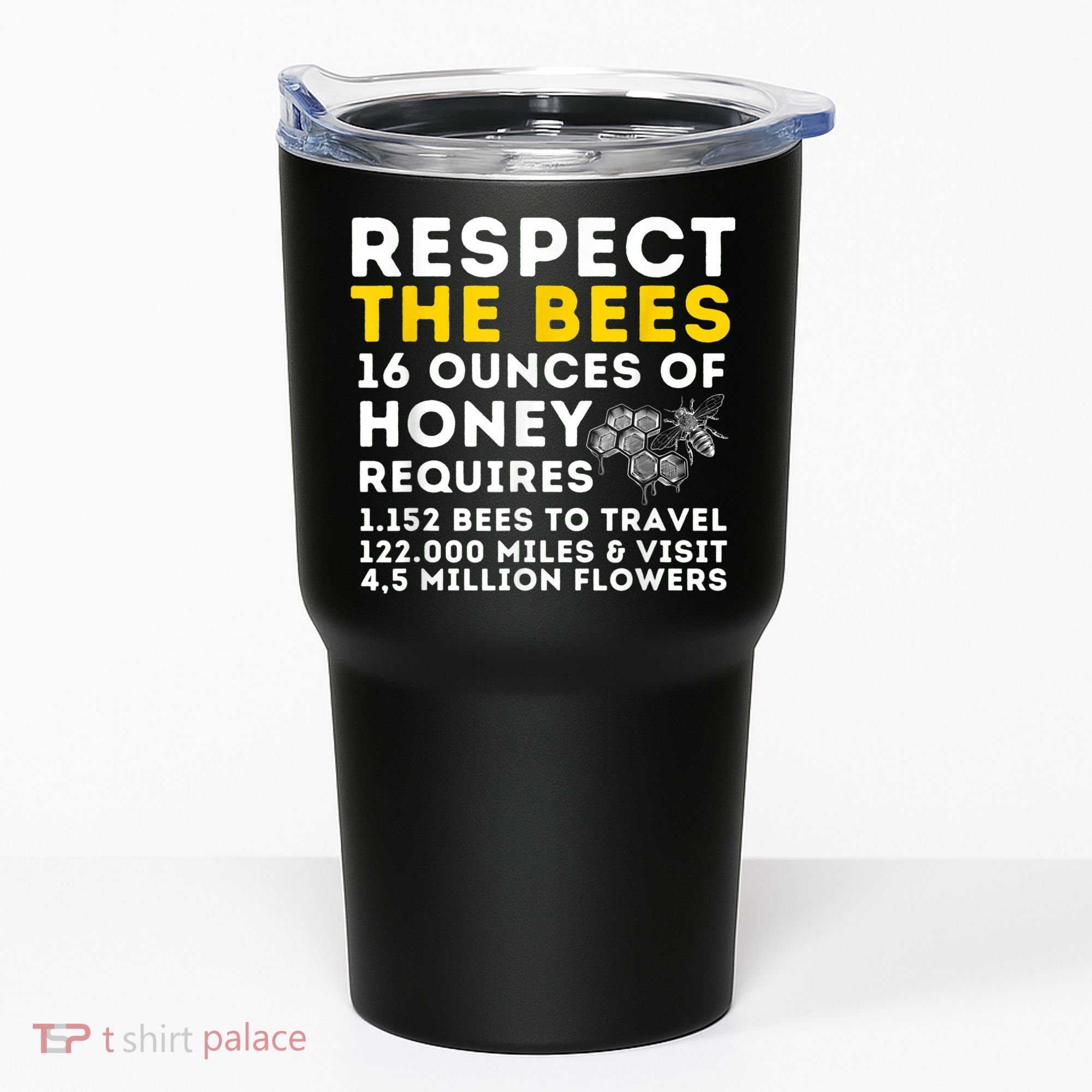 Respect The Bees Bee Lover Beekeeping & Beekeeper Tumbler