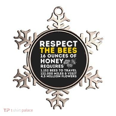 Respect The Bees Bee Lover Beekeeping & Beekeeper Ornament
