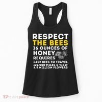 Respect The Bees Bee Lover Beekeeping & Beekeeper Women's Tank Top thumb 0
