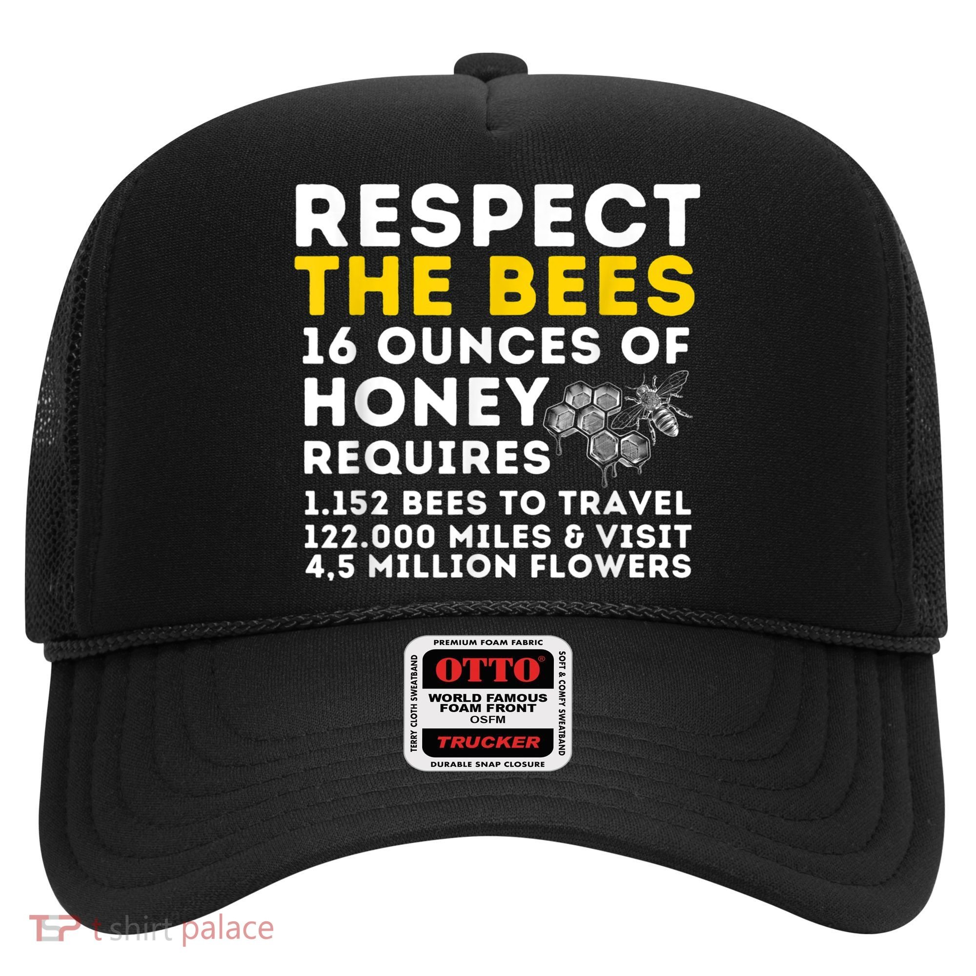 Respect The Bees Bee Lover Beekeeping & Beekeeper Hat