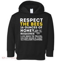 Respect The Bees Bee Lover Beekeeping & Beekeeper Toddler Hoodie thumb 0