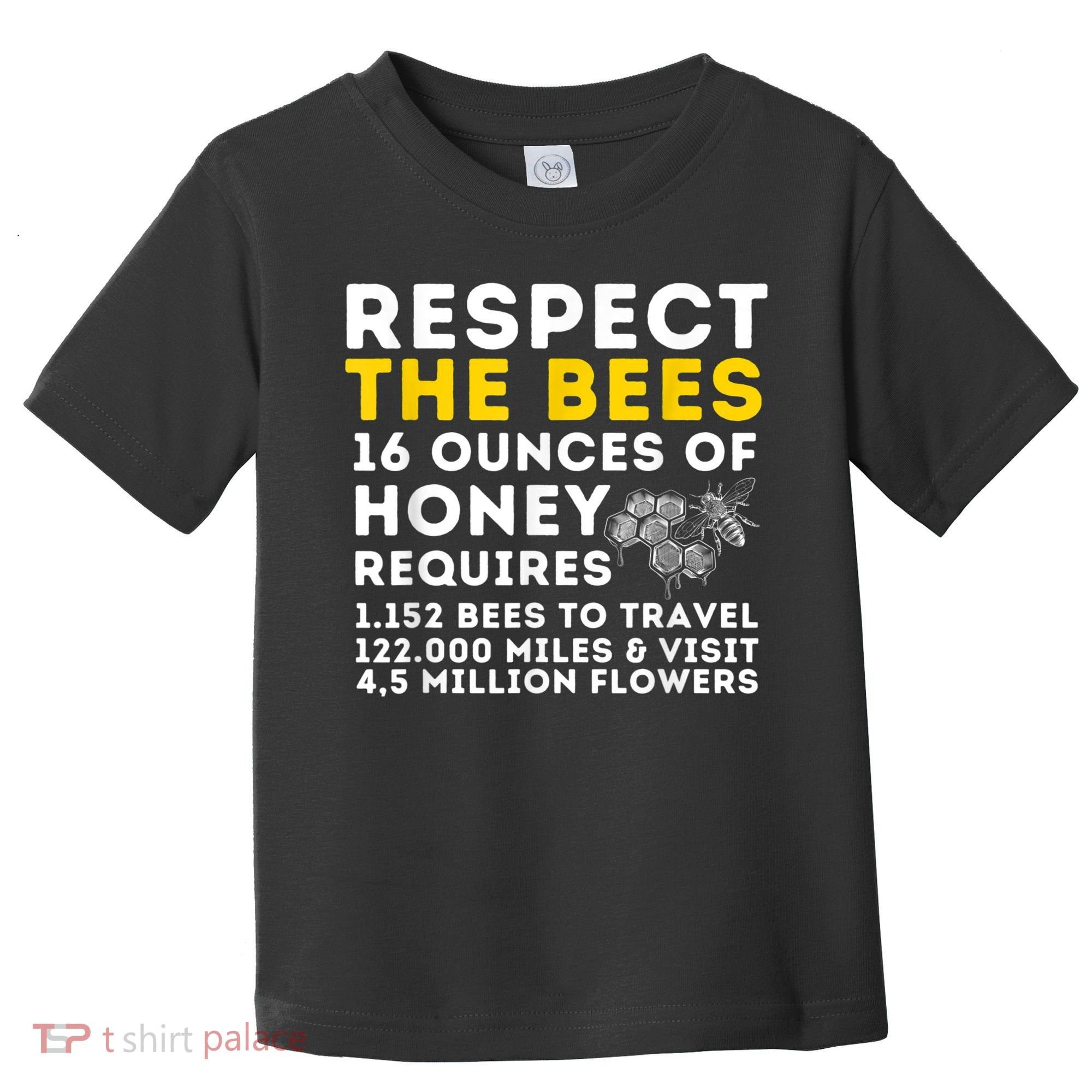 Respect The Bees Bee Lover Beekeeping & Beekeeper Toddler T-Shirt