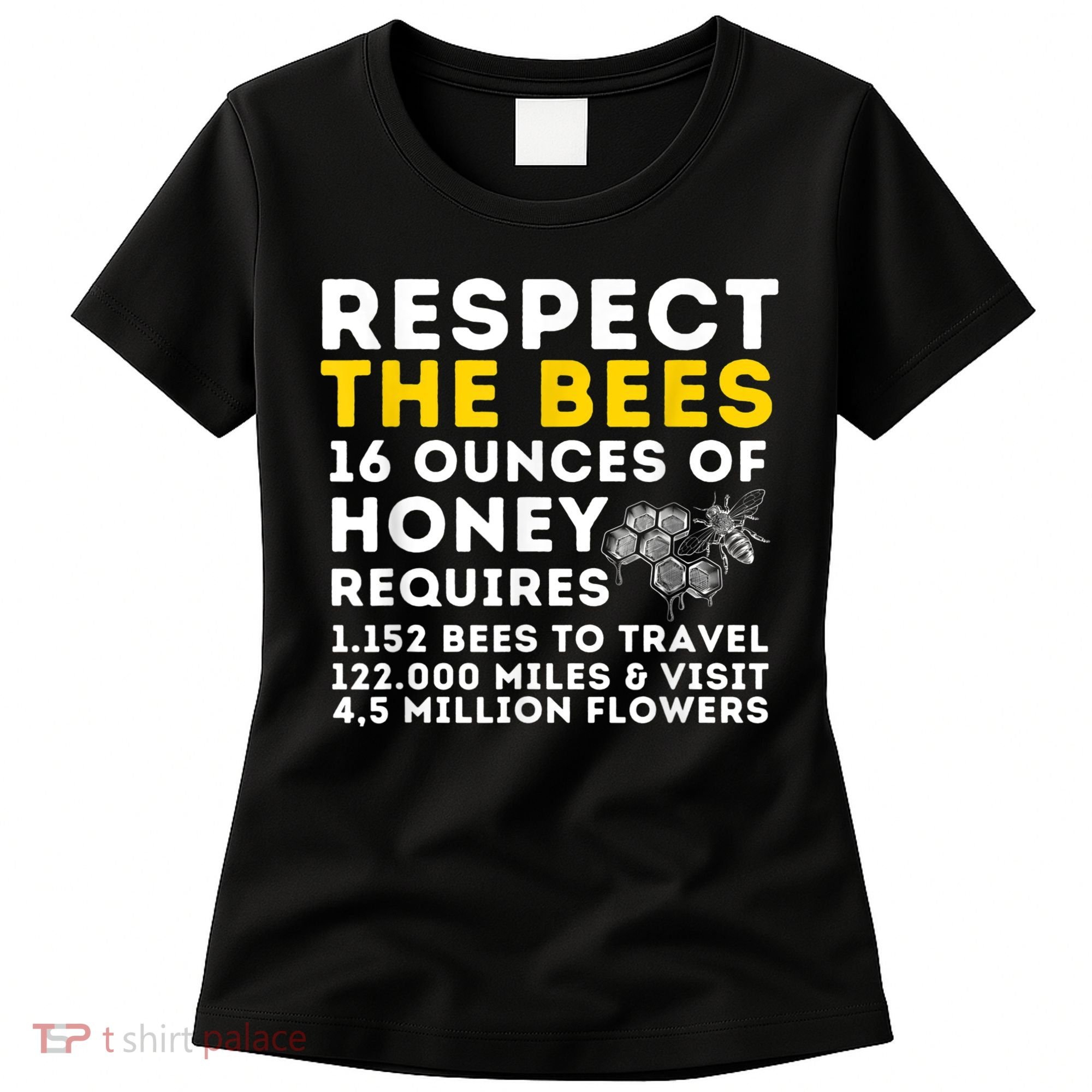 Respect The Bees Bee Lover Beekeeping & Beekeeper Women's T-Shirt