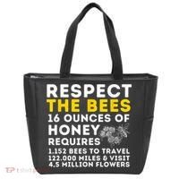 Respect The Bees Bee Lover Beekeeping & Beekeeper Tote Bag thumb 0