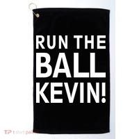 Run The Ball Kevin Funny Football Fan Meme Golf Towel thumb 0