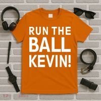 Run The Ball Kevin Funny Football Fan Meme T-Shirt thumb 5
