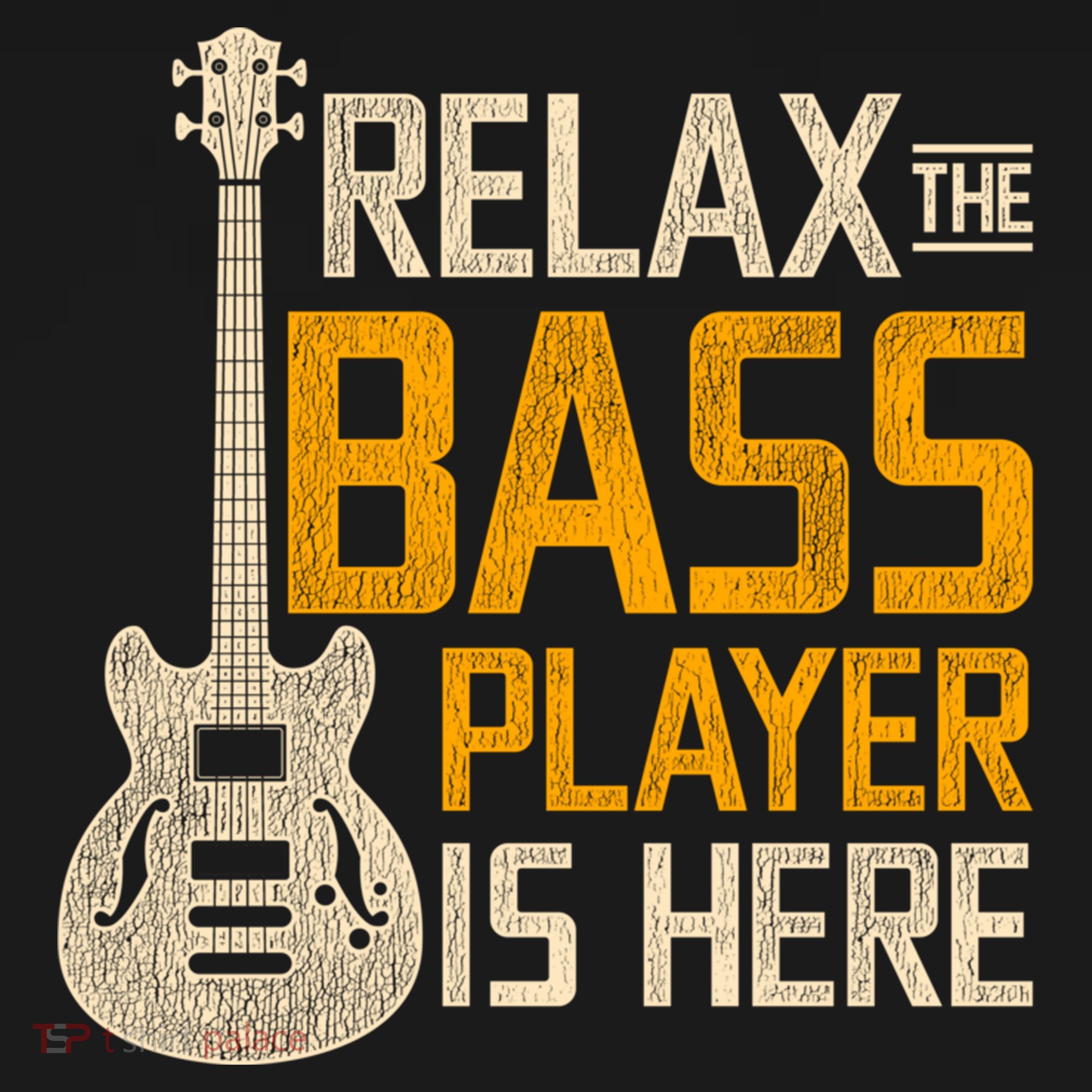 Relax The Bass Player Is Here Bass Guitar Gift Sweatshirt