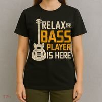 Relax The Bass Player Is Here Bass Guitar Gift T-Shirt thumb 4