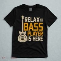 Relax The Bass Player Is Here Bass Guitar Gift T-Shirt thumb 5
