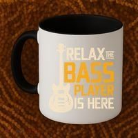 Relax The Bass Player Is Here Bass Guitar Gift Coffee Mug thumb 2