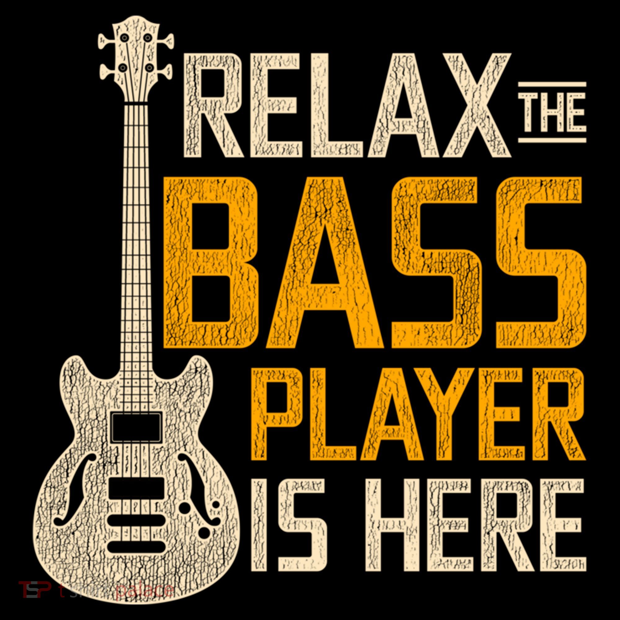 Relax The Bass Player Is Here Bass Guitar Gift Coffee Mug